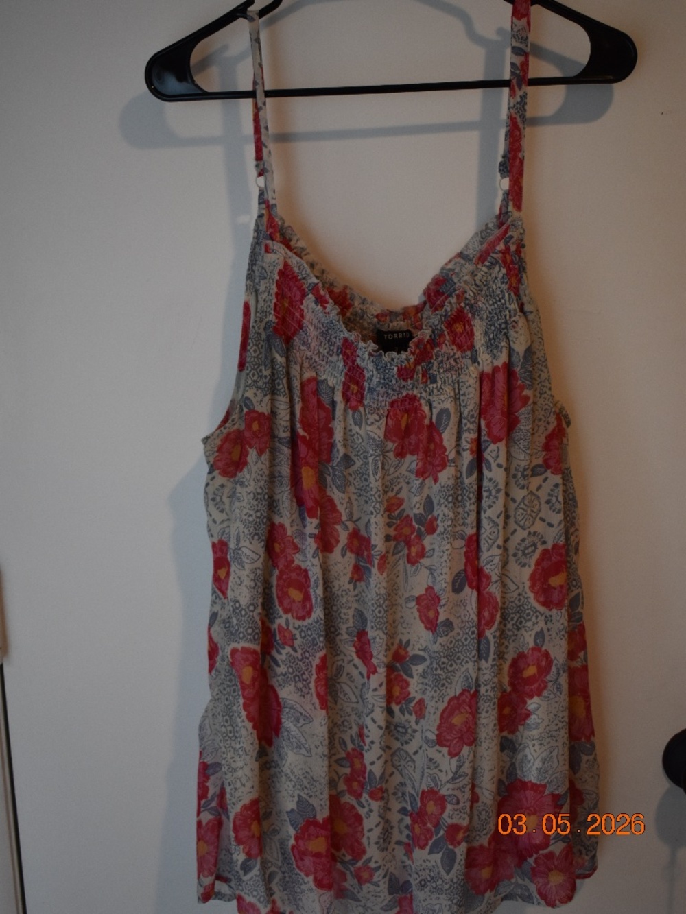 Torrid Floral Tank Top, Size 3